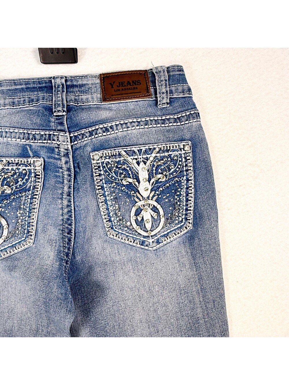 Y Jeans Los Angeles Embellished Bootcut Jeans Women’s 9/10 - Picture 9 of 15